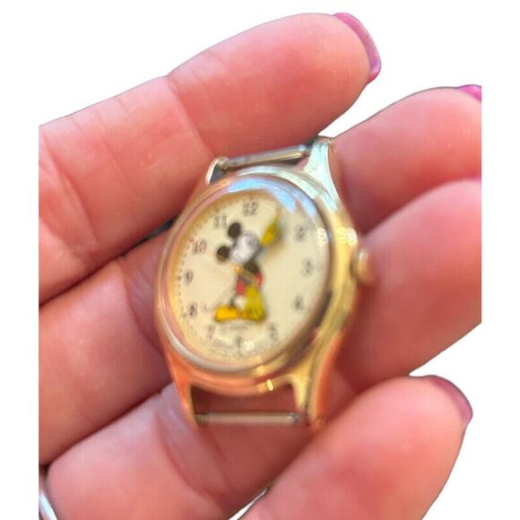 1960's Vintage Mickey Mouse Lorus Quartz Watch‎ Walt Disney-needs battery & band - Picture 5 of 5